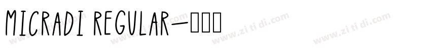 MicraDi Regular字体转换